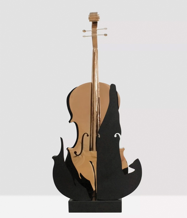 modern-polished-stainless-steel-violin-sculpture