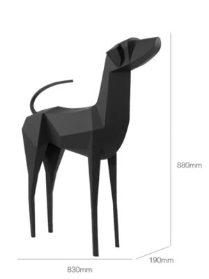 stainless-steel-modern-dog-sculpture